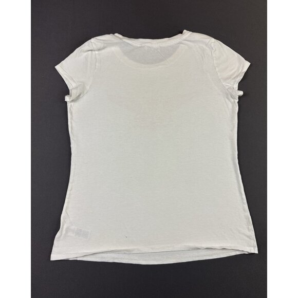 Juicy Couture Y2K XL White Shirt Womens Streetwear Hype Designer Art Tee - Picture 2 of 11